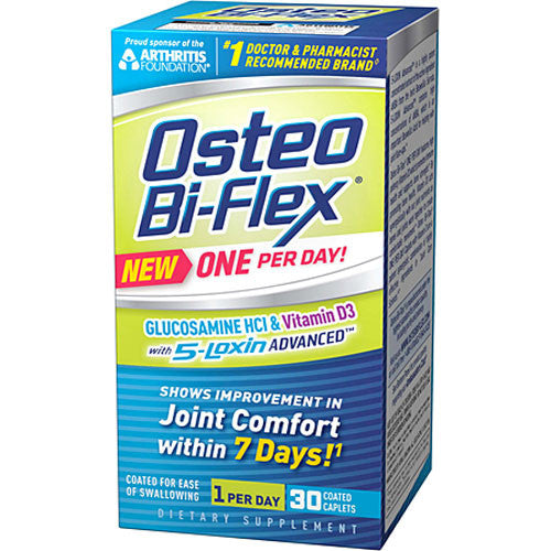 Osteo Bi-Flex One Per Day Glucosamine Hci And Vitamin D3 With 5-Loxin Advanced Coated Caplets - 30 Ea